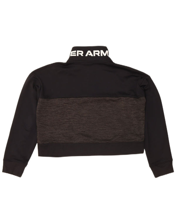 Under Armour Sweat-shirt Crop Graphic pour femme UK 14 Noir moyen