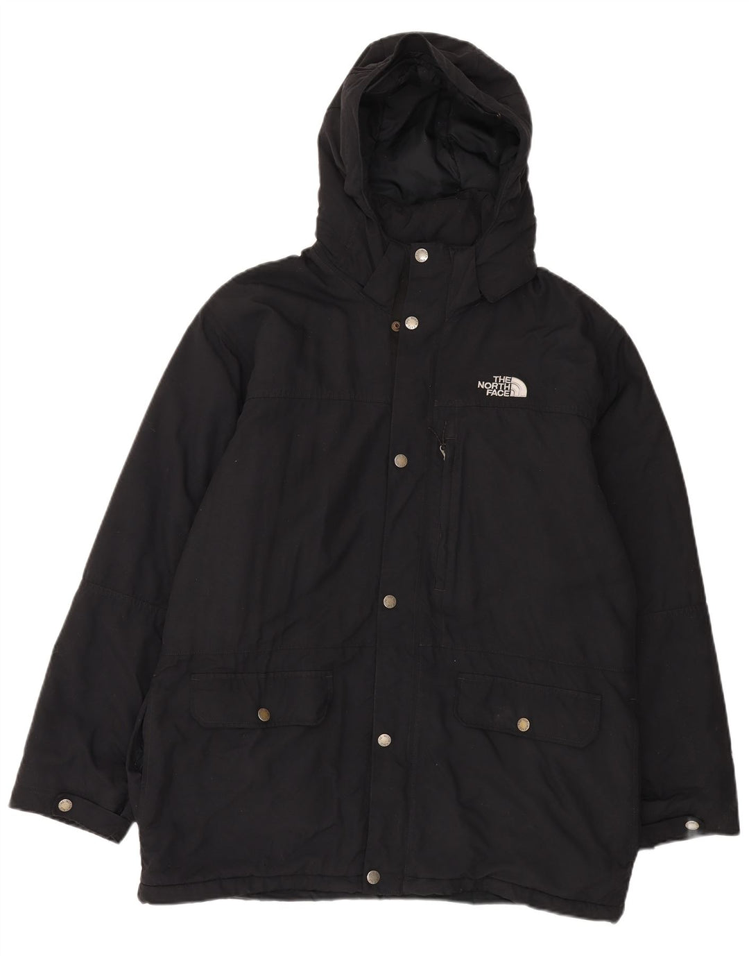 The North Face Veste coupe-vent à capuche pour homme UK 40 Large Noir Hiver