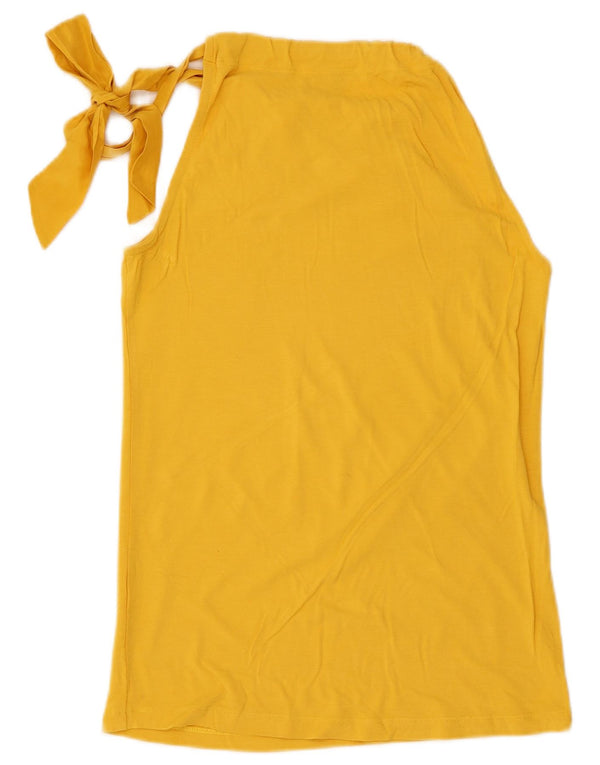 Massimo Dutti Haut dos nu pour femme UK 14 Large Jaune