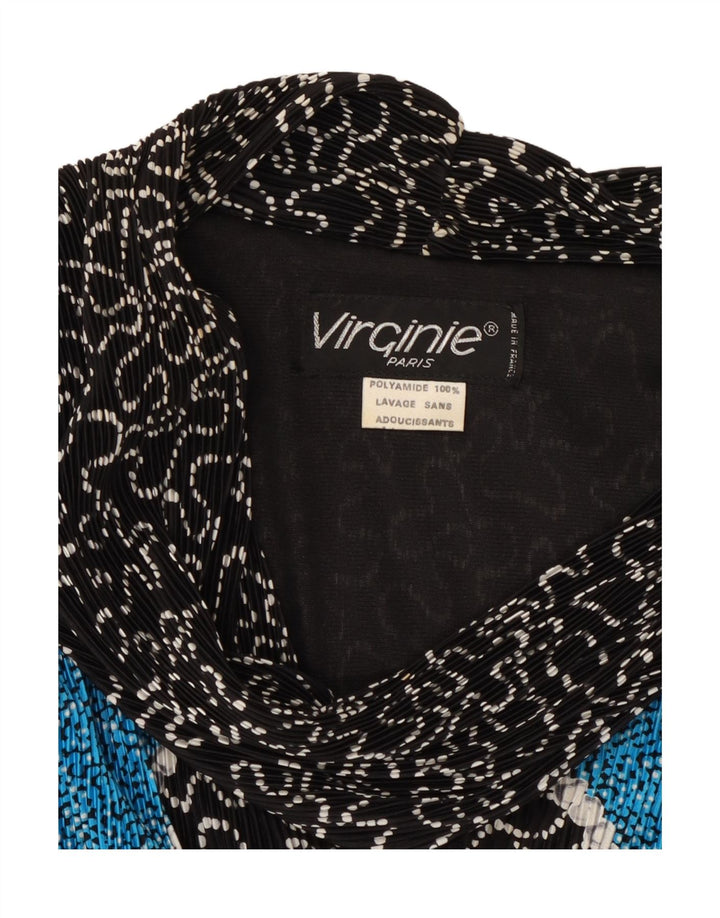 VIRGINIE Pull surdimensionné à col en V pour femme UK 18 XL Noir
