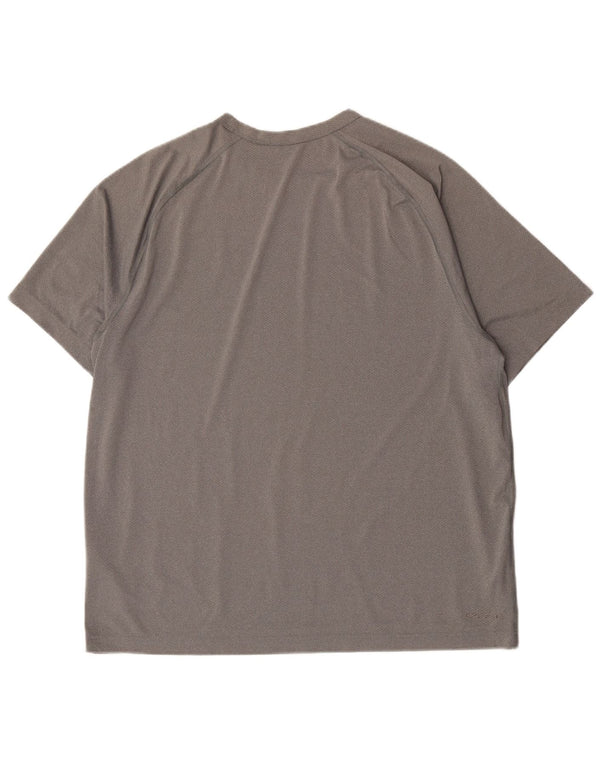 Nike Hommes Dri Fit T-Shirt Haut Large Gris Polyester