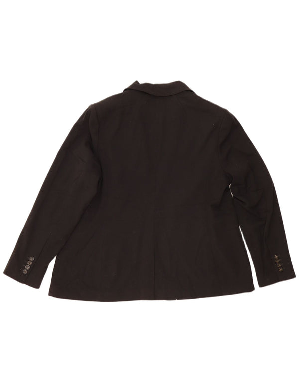 Marks & Spencer Veste blazer à 1 bouton pour femme Coupe ajustée UK 20 2XL Noir