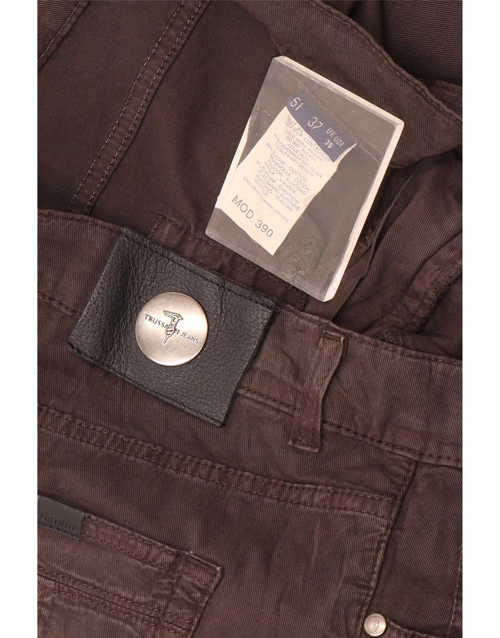 Trussardi Jean Droit W35 L30 Marron Coton Homme
