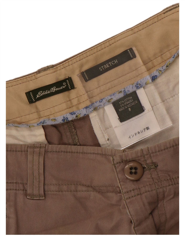 EDDIE BAUER Jupe droite femme US 8 Medium W30 Gris Coton