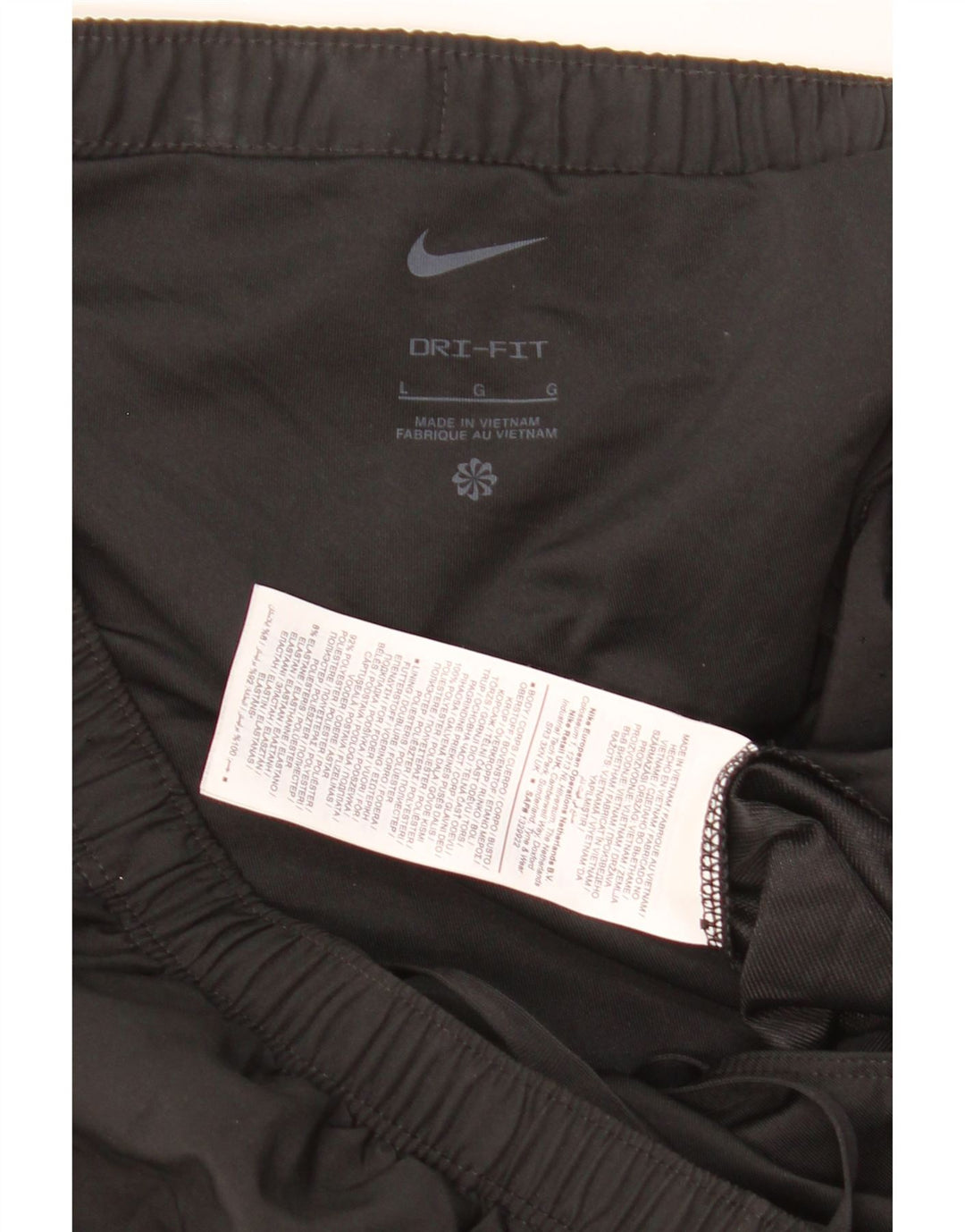 Nike Short de sport Dri Fit Graphic pour homme en polyester noir Taille L
