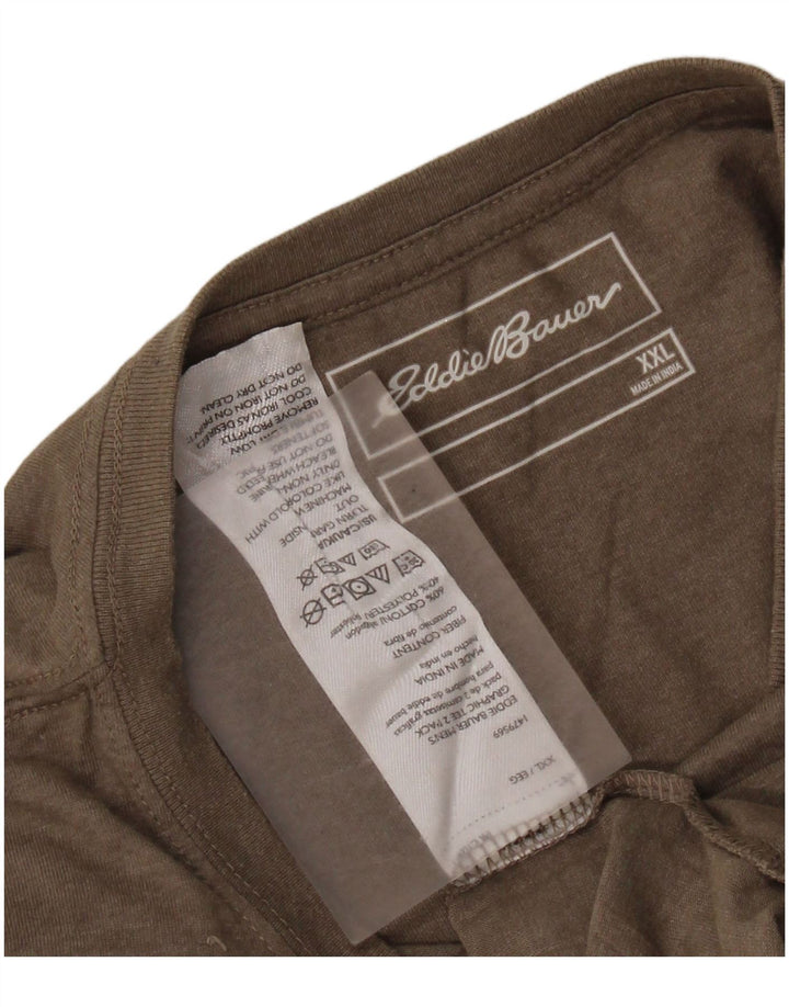 EDDIE BAUER T-Shirt Homme Top 2XL Gris Coton