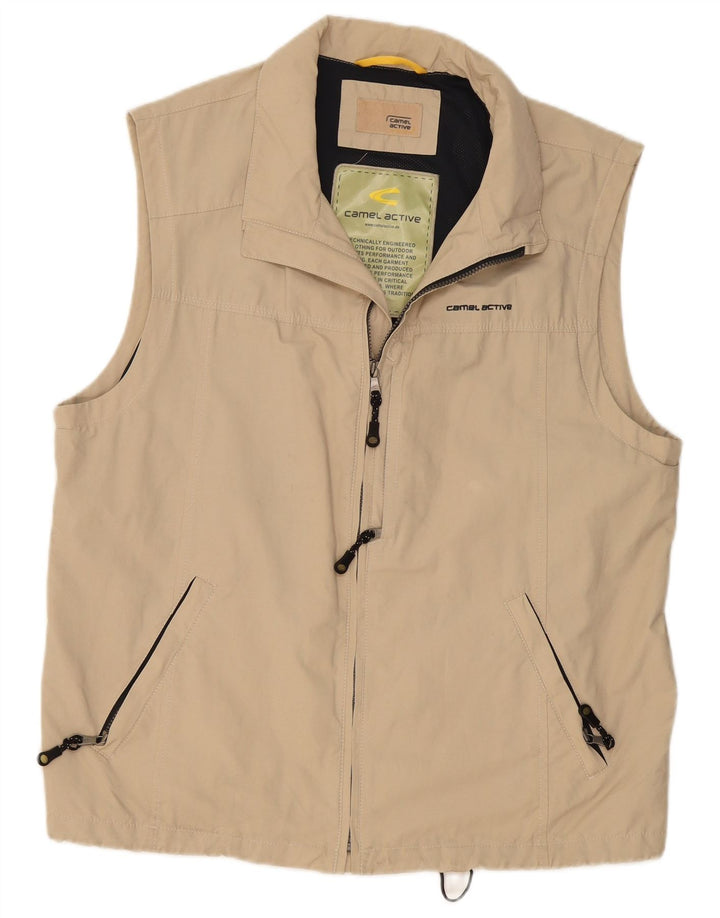 CAMEL ACTIVE Gilet utilitaire pour hommes EU 54 XL Beige Coton
