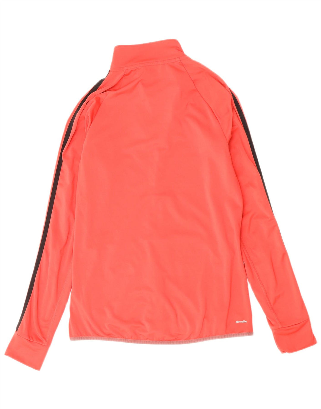 Adidas Climalite Survêtement Top Veste UK 8/10 Petit Rouge Polyester