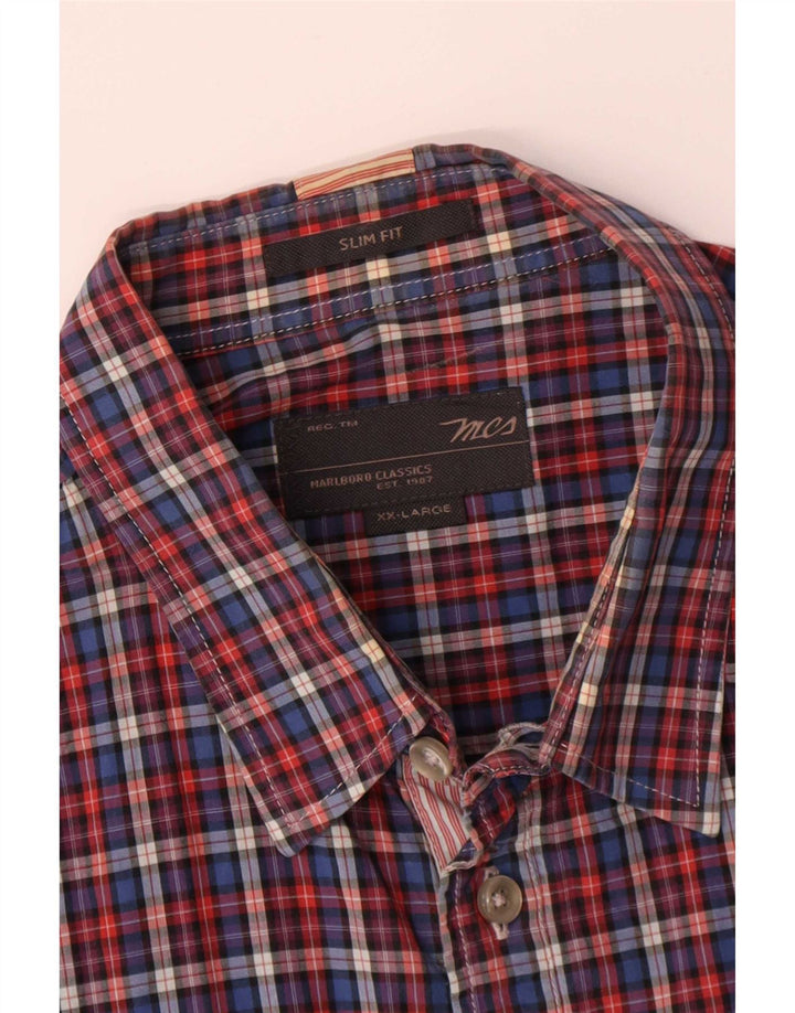 Marlboro Classics Chemise Homme 2XL Coton à Carreaux Multicolore