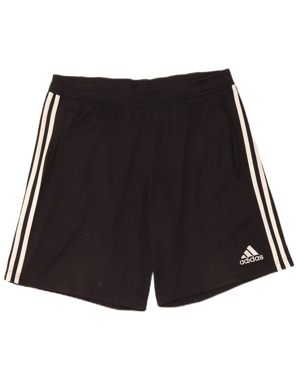 Adidas Short de sport Climacool pour homme - Large - Noir - Polyester color block
