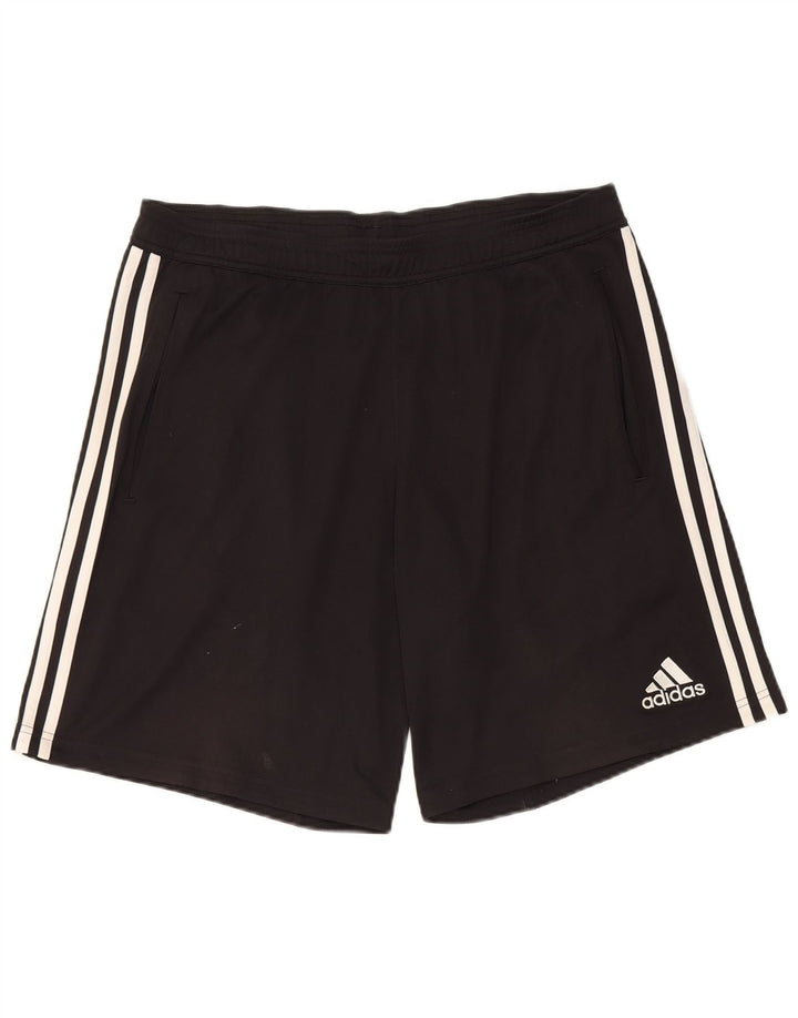 Adidas Short de sport Climacool pour homme - Large - Noir - Polyester color block