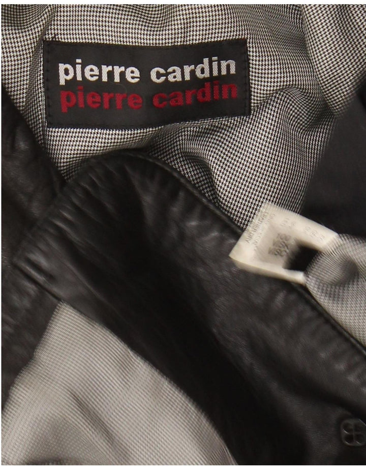 PIERRE CARDIN Veste en Cuir Homme IT 58 4XL Cuir Noir
