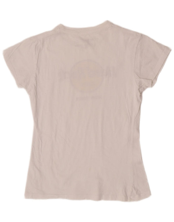 Hard Rock Cafe T-shirt graphique New York pour femme UK 12 Blanc moyen