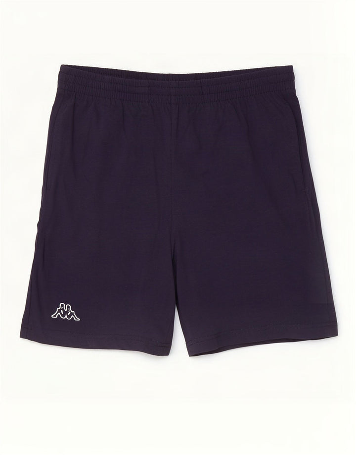 Kappa Short de Sport Homme Bleu Marine Moyen Coton