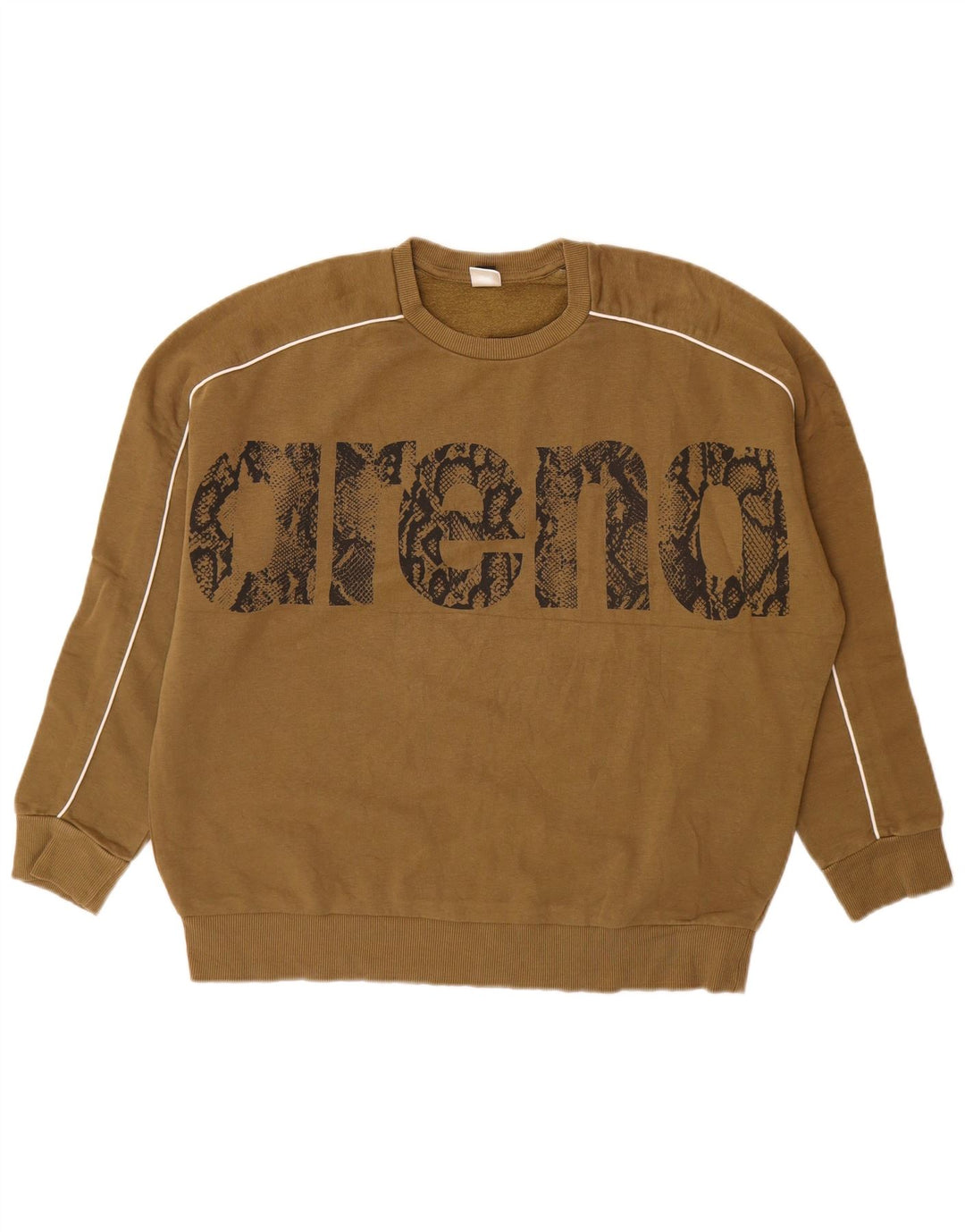 Arena Sweat-Shirt Graphique Homme Kaki Coton Large