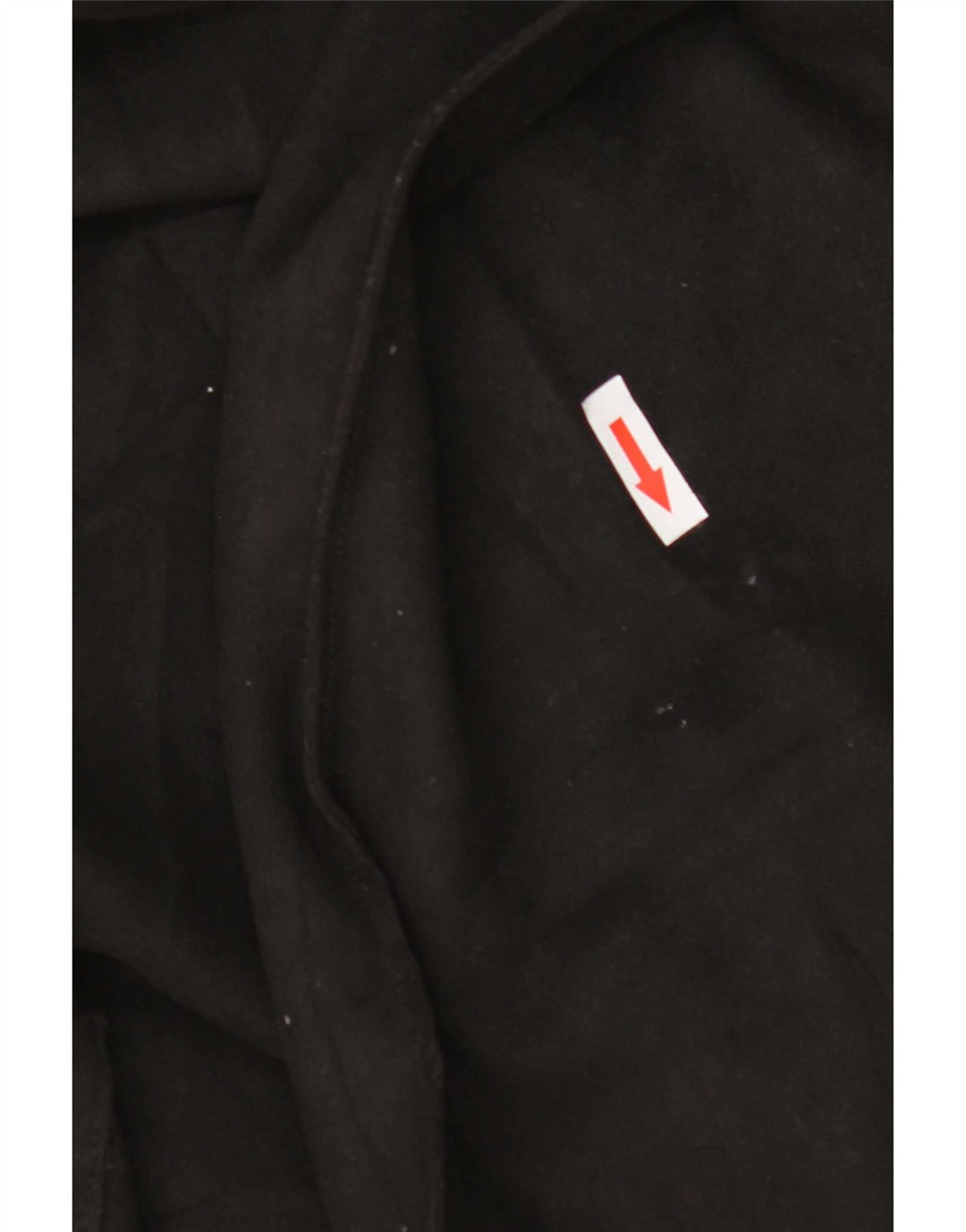 Zara Womens Open Oversize Pardessus UK 10 Petit Noir Polyester Classique