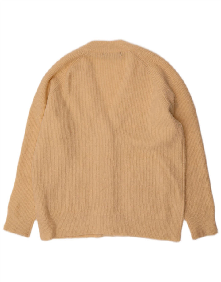 Threadbare Cardigan surdimensionné pour femme UK 6 XS Beige Acrylique