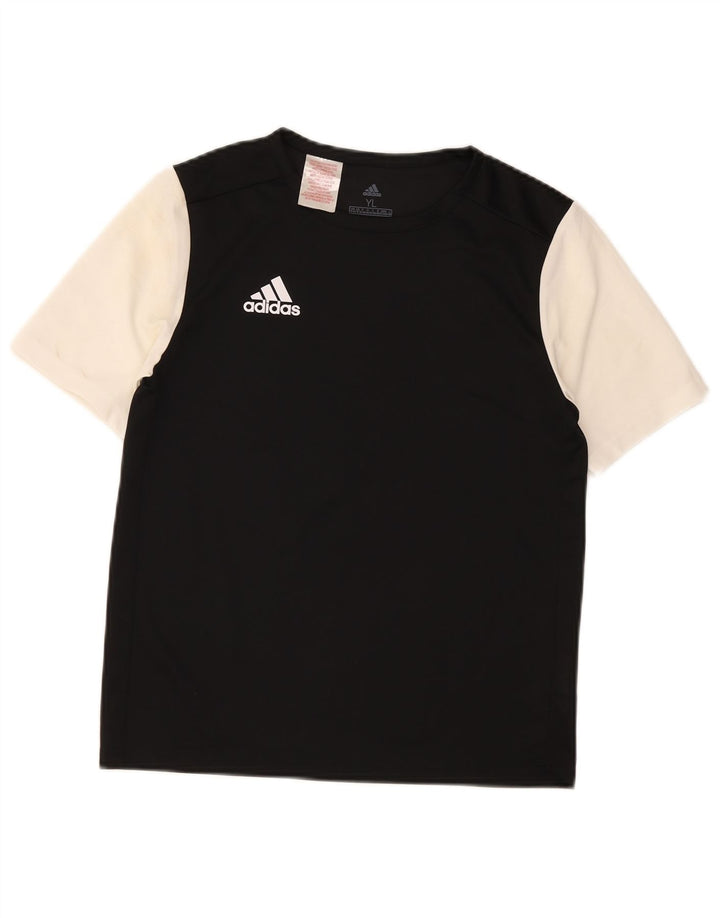 Adidas T-Shirt Garçon 13-14 ans Noir Colourblock Polyester