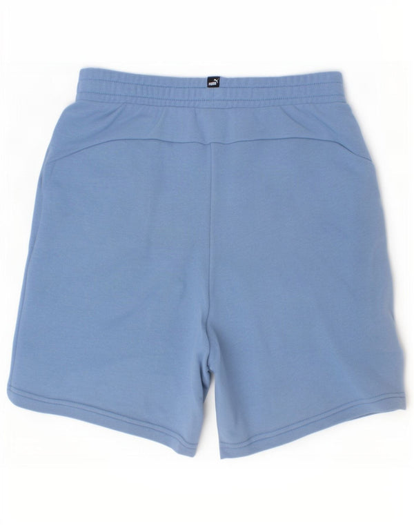 Puma Short de Sport Garçon 13-14 Ans Bleu Coton