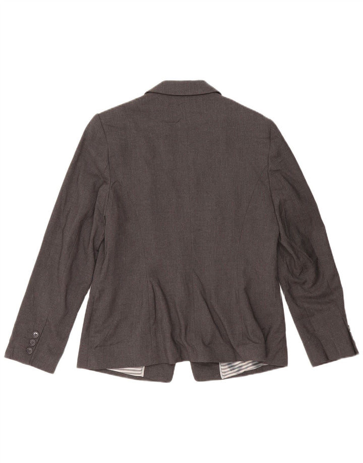 Marks & Spencer Veste Blazer 1 Bouton pour Femme UK 14 Grand Gris Moucheté