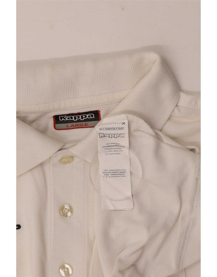 Kappa Polo Homme Grand Blanc Coton