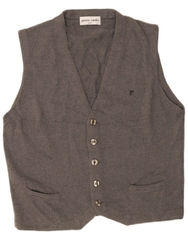 Pierre Cardin Gilet Homme IT 52 Grand Gris Acrylique