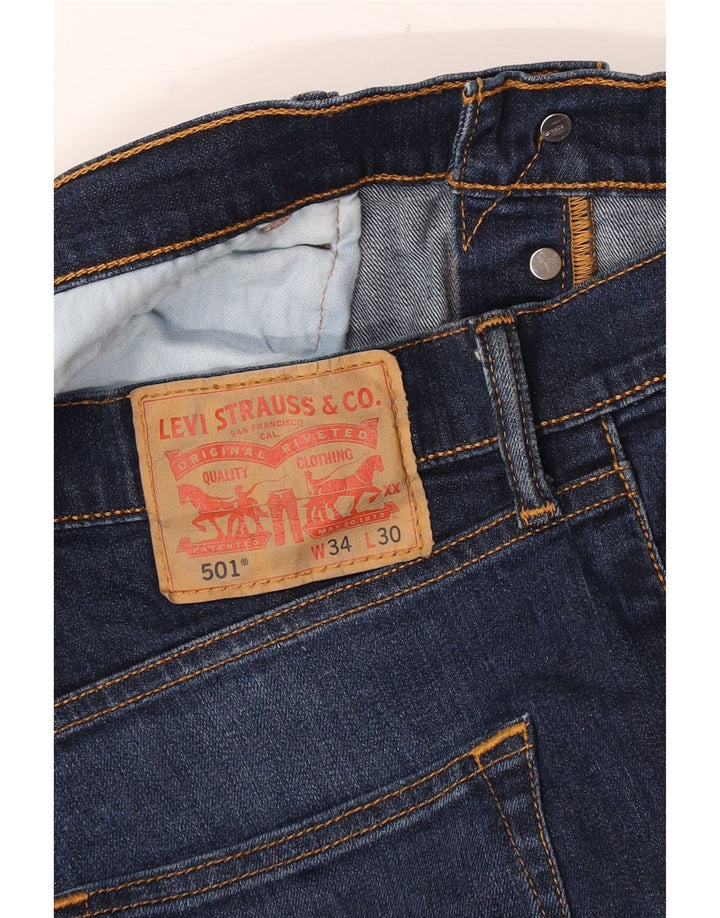 Levi's Jean Droit 501 Homme W34 L30 Bleu Marine