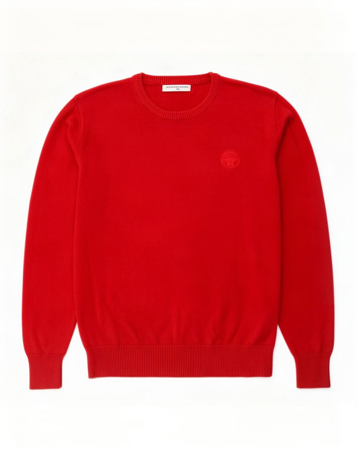North Sails Pull col rond homme XL coton rouge