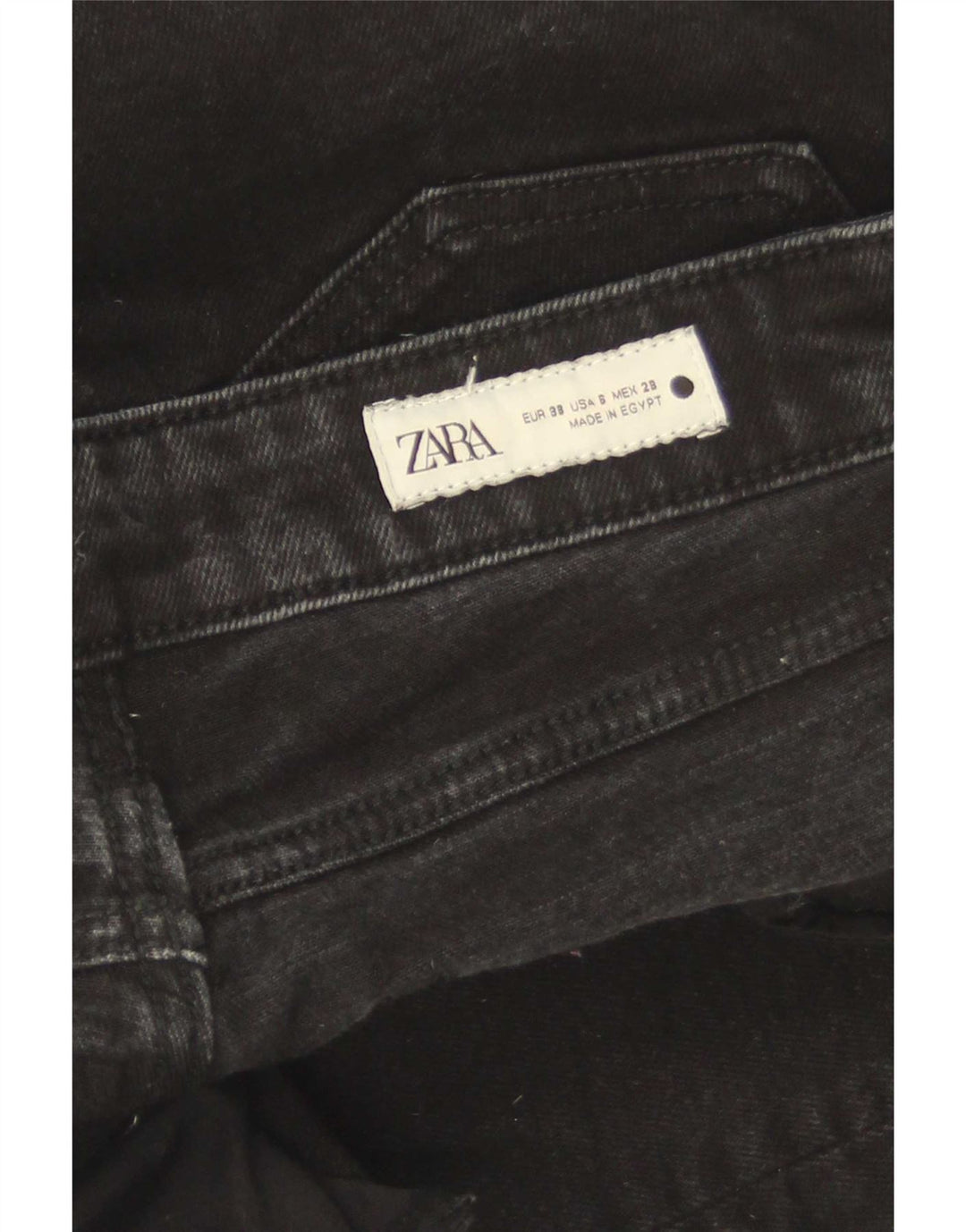 Zara Jean droit pour femme EU 38 Small W28 L27 Noir