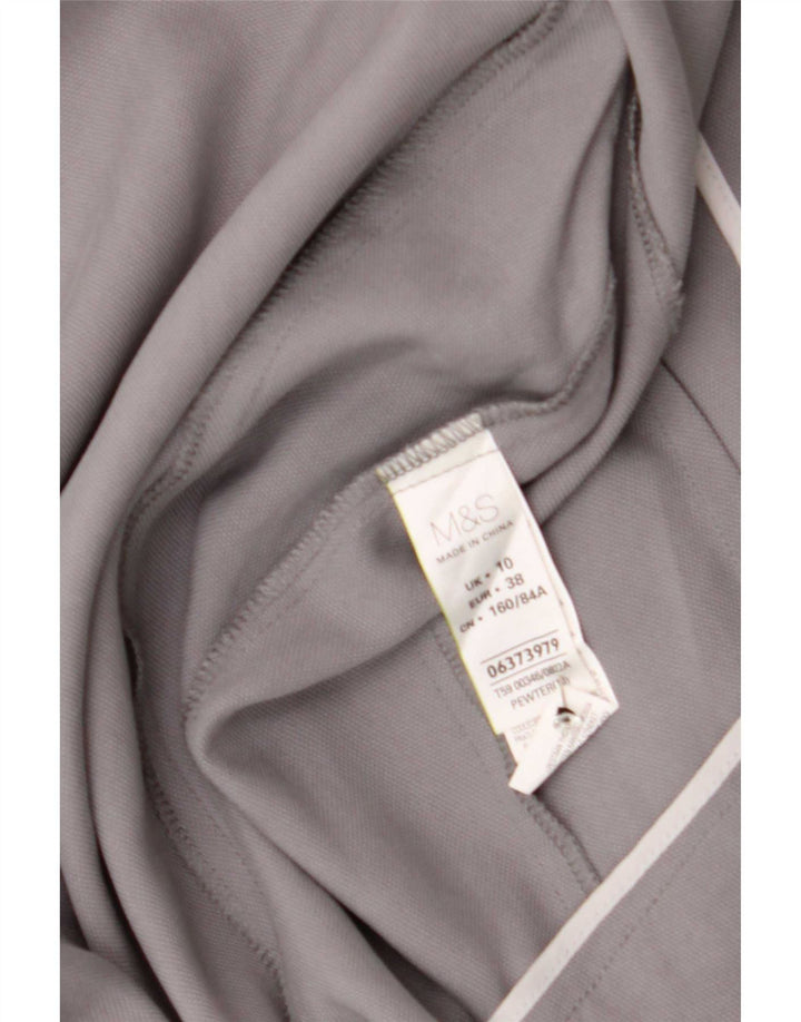 Marks & Spencer Veste blazer ouverte pour femme UK 10 Small Gris Lyocell