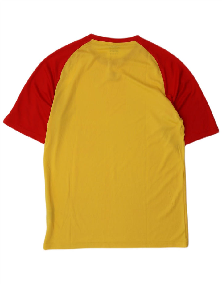 Umbro T-Shirt Homme XL Jaune Colorblock Polyester