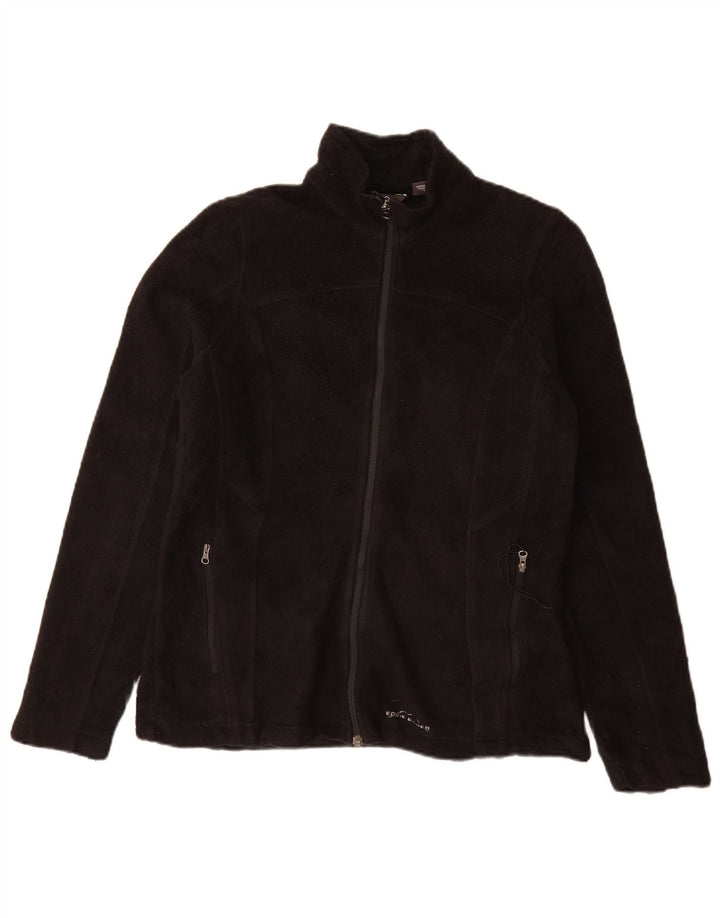 Eddie Bauer Veste polaire pour femme UK 12 Medium Noir Polyester