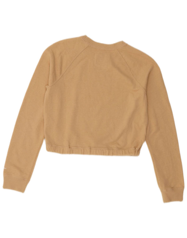 Hollister Sweat-shirt court pour femme UK 6 XS Coton beige