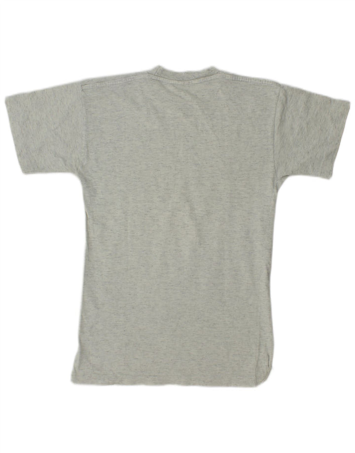CHAMPION T-Shirt Graphique Garçon 11-12 ans Grand Coton Chiné Gris