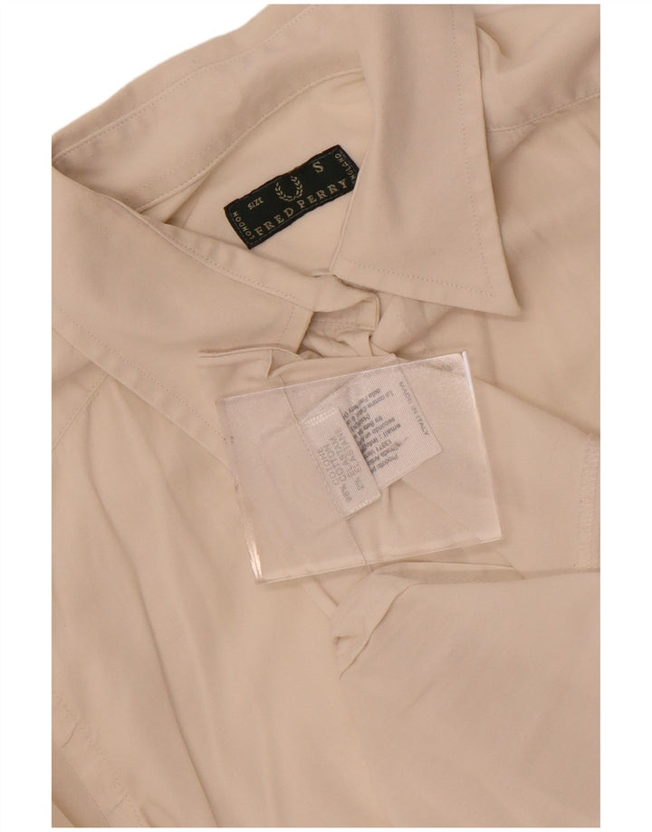 Fred Perry Chemise Femme UK 10 Petit Coton Blanc