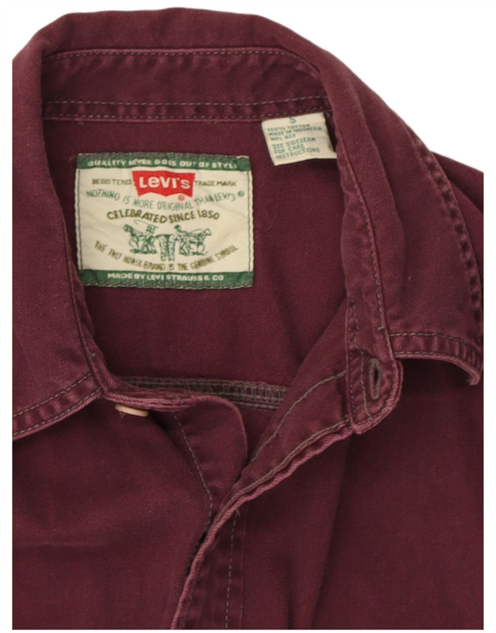 Levi's Chemise en Jean Homme Small Bordeaux Coton
