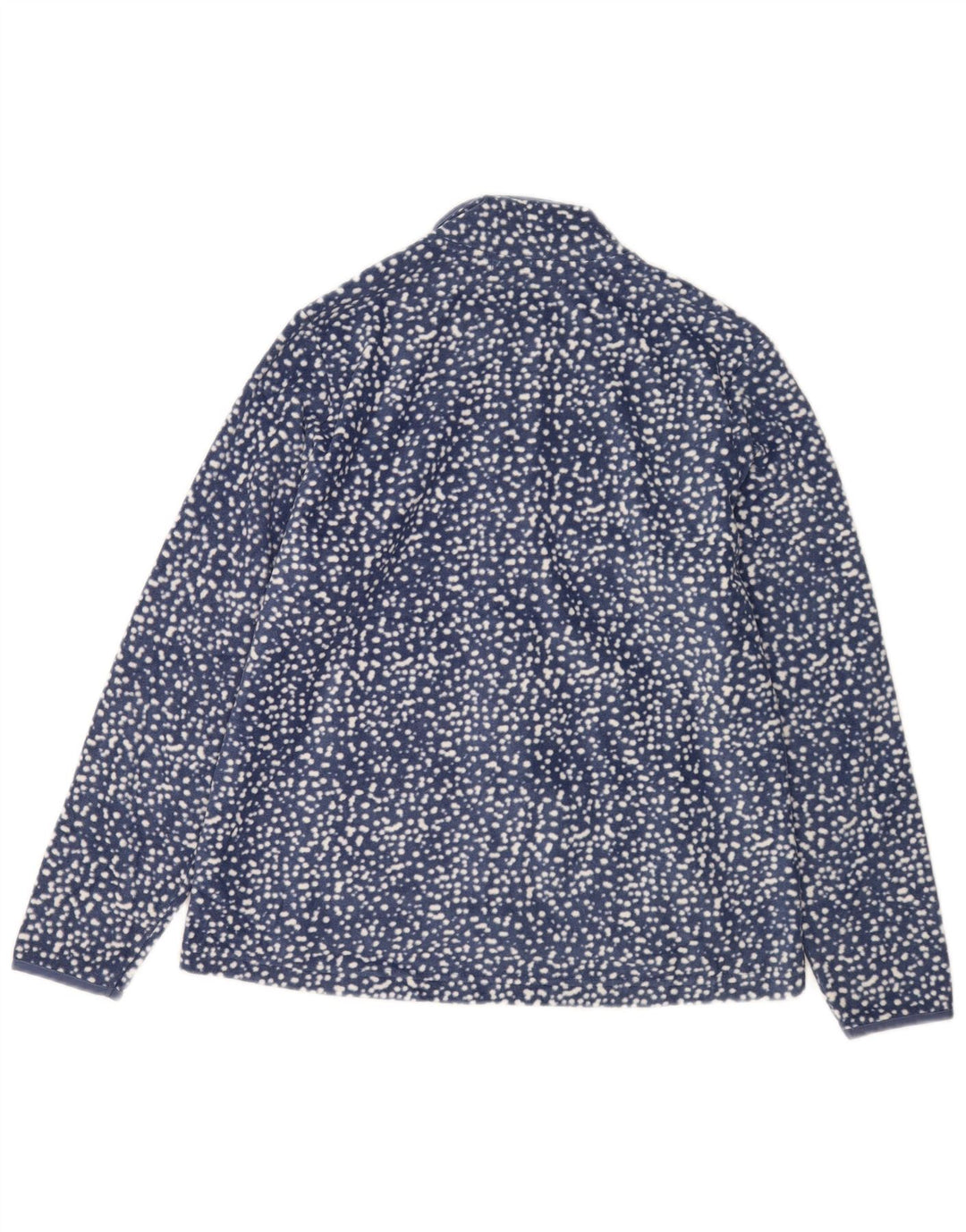 Marks & Spencer Veste polaire pour femme UK 16 Large Bleu marine à pois