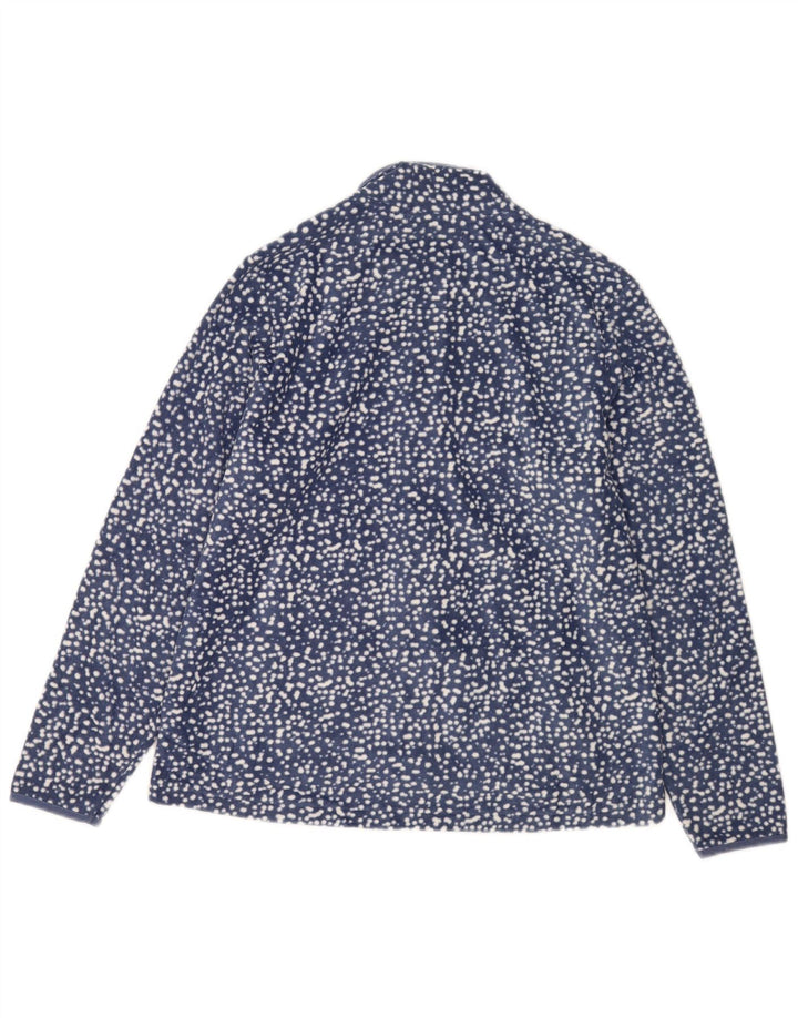 Marks & Spencer Veste polaire pour femme UK 16 Large Bleu marine à pois