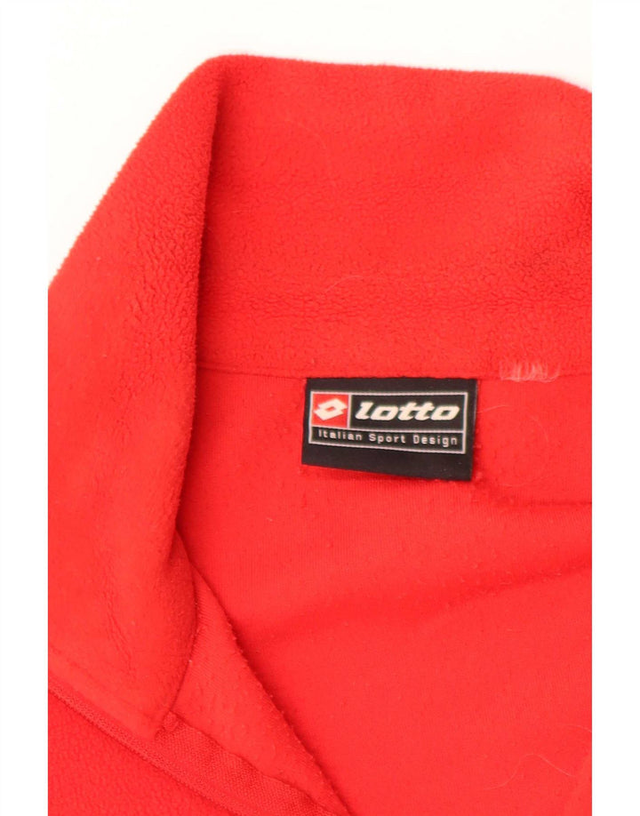 Lotto Pull Polaire Col Zippé Homme XL Rouge