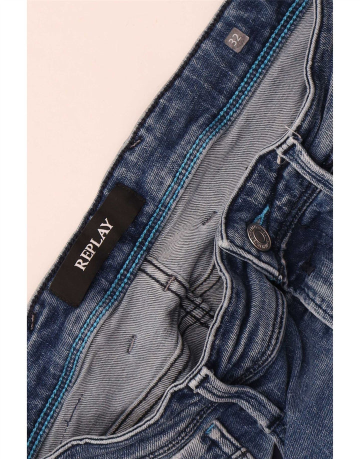 Replay Jean Slim Femme W32 L32 Bleu