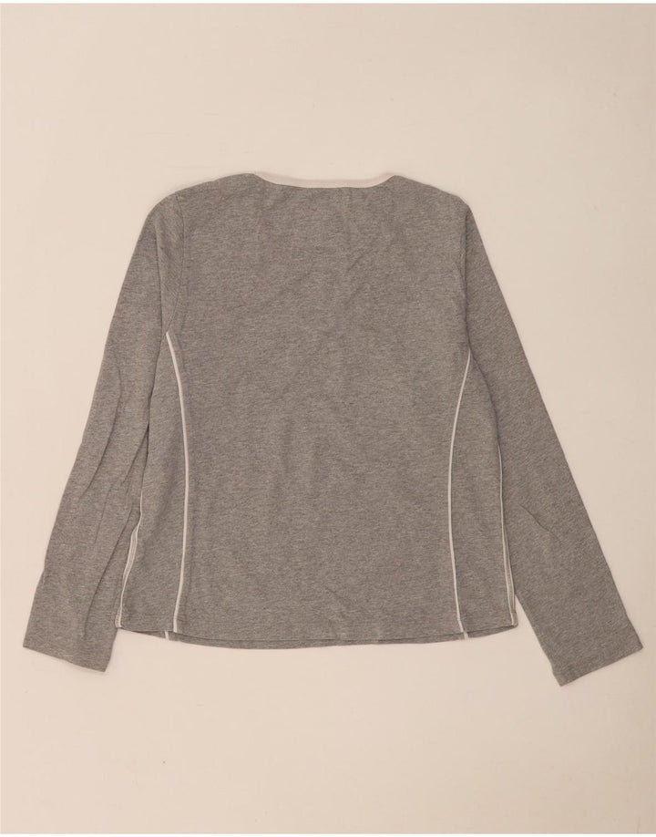 Champion Womens Heritage Classics Graphic Top Manches Longues UK 14 Gris Moyen