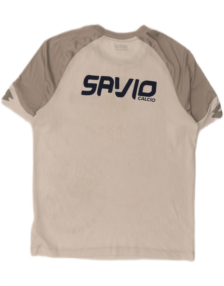 LOTTO T-Shirt Graphique Homme Blanc Moyen Polyester Colorblock