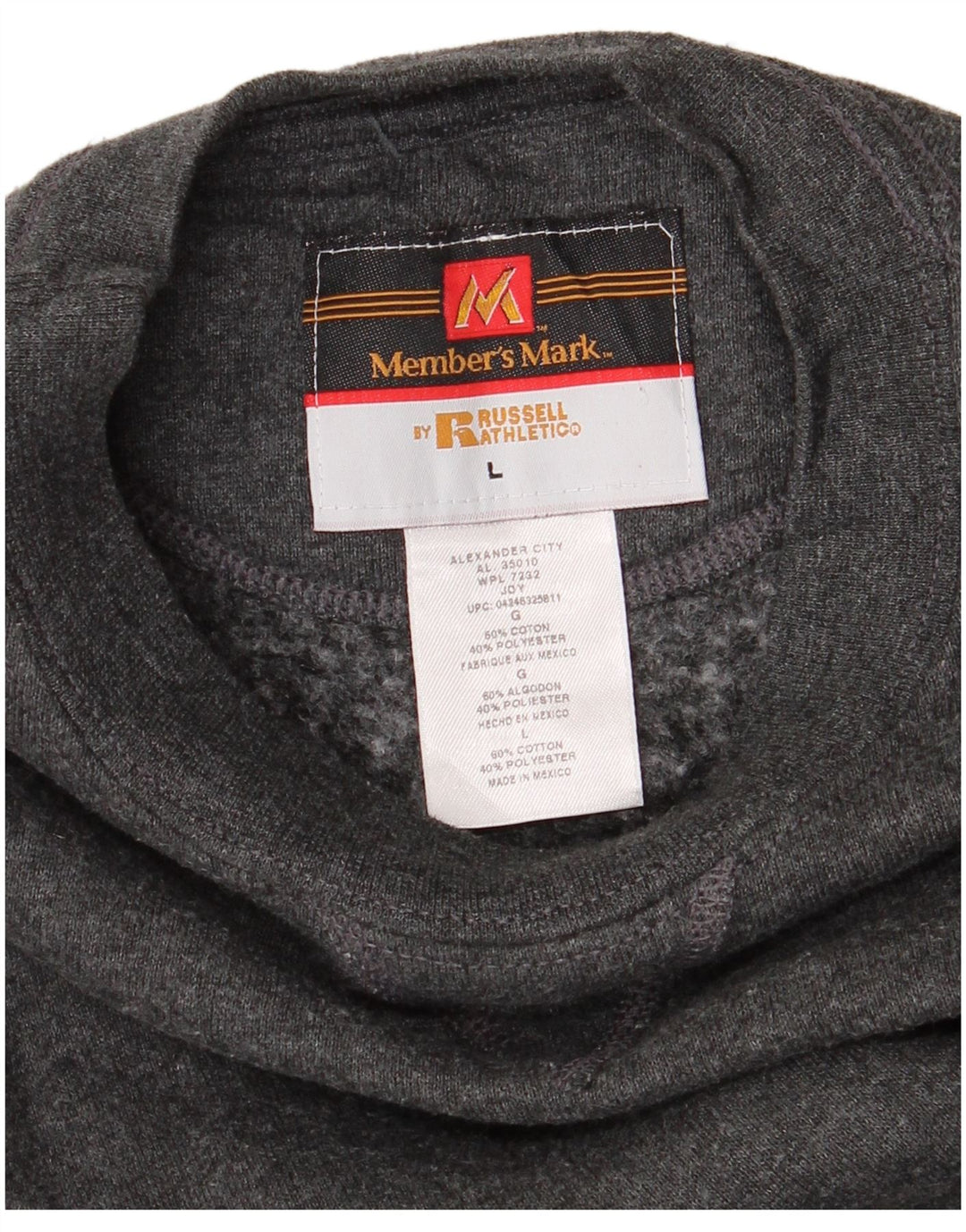 RUSSELL ATHLETIC Sweat-shirt pour homme en coton gris Taille L