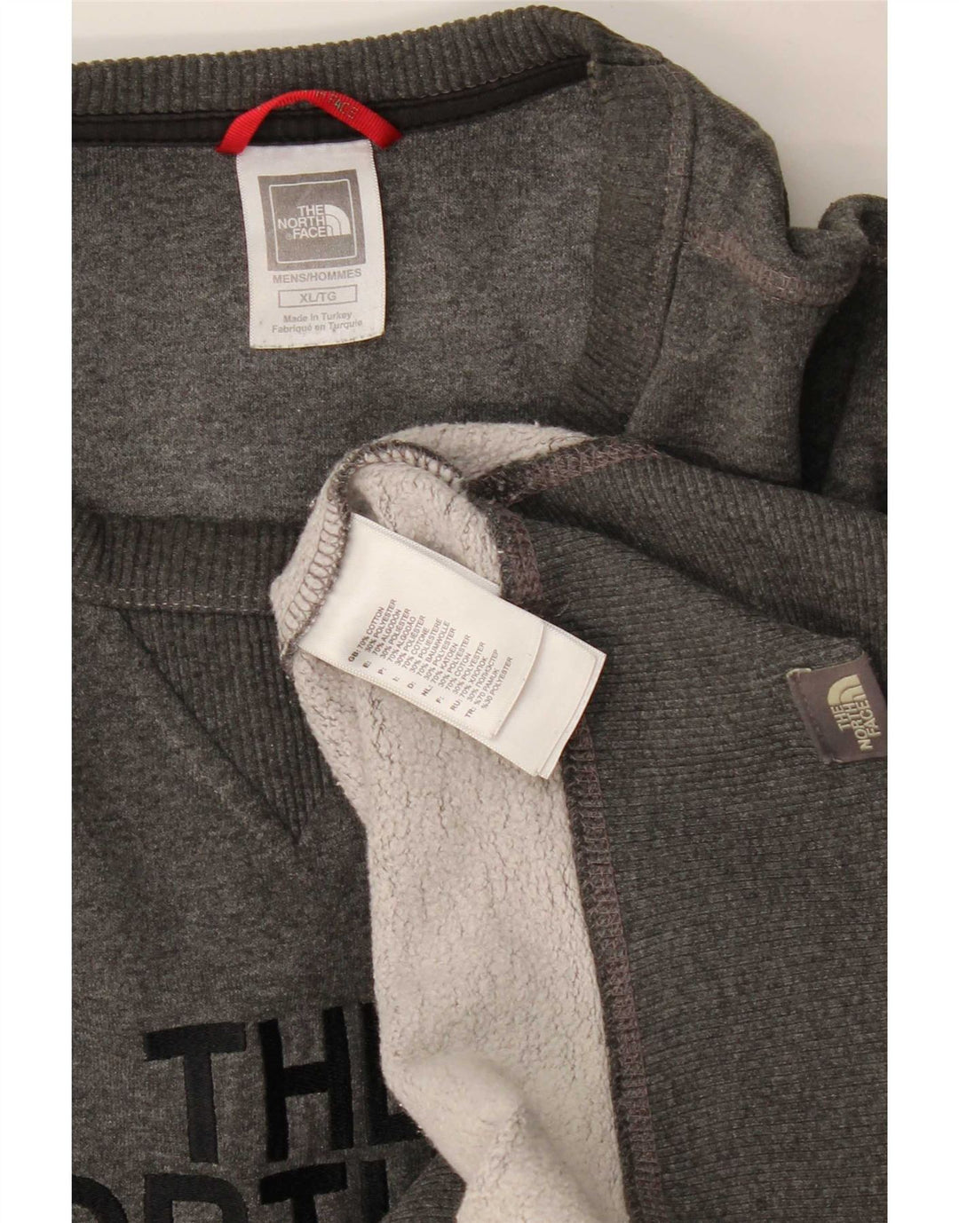 The North Face Sweat-shirt graphique pour homme XL Gris Coton