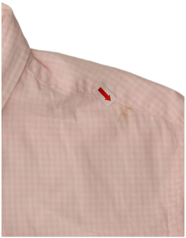 IZOD Chemise cintrée pour homme en coton vichy rose grand format