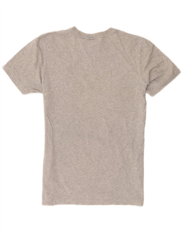 Adidas T-Shirt Graphique Homme Gris Moyen Moucheté Coton
