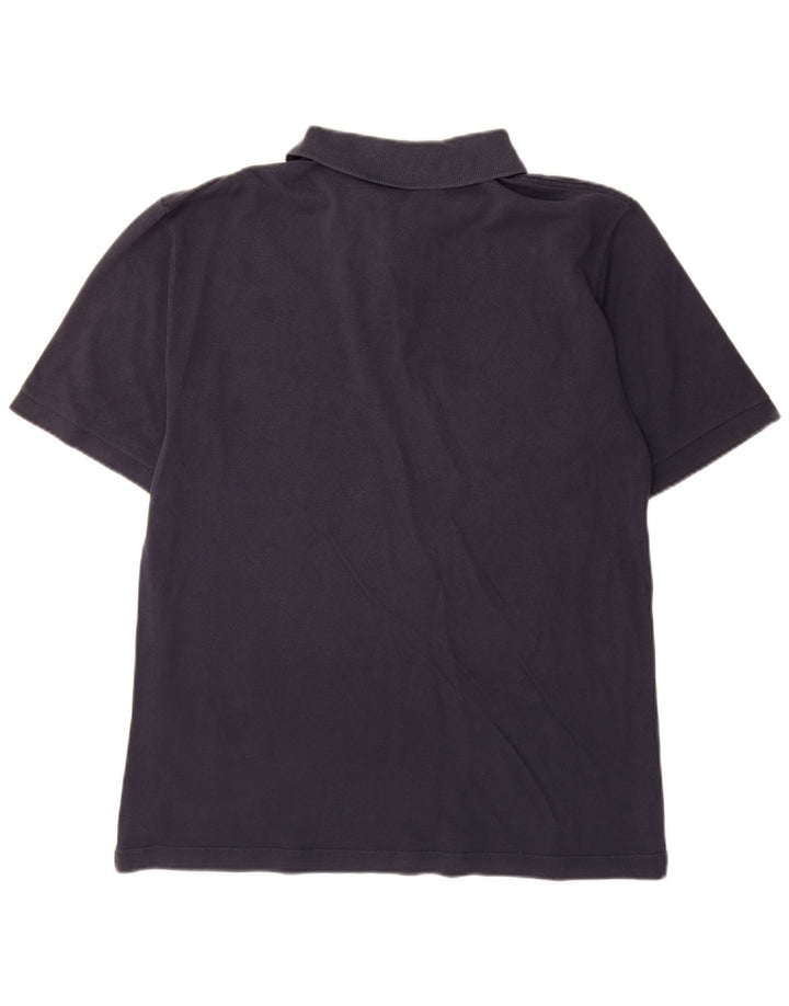 Kappa Polo Homme Large Bleu Marine Coton