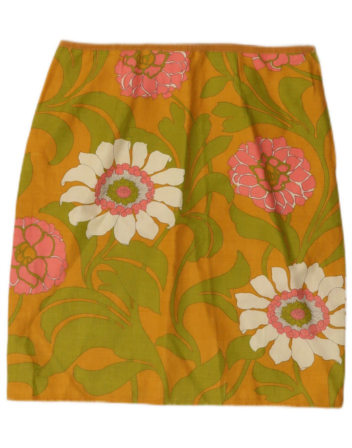 jupe crayon femme vintage W28 Medium Multicolore Floral
