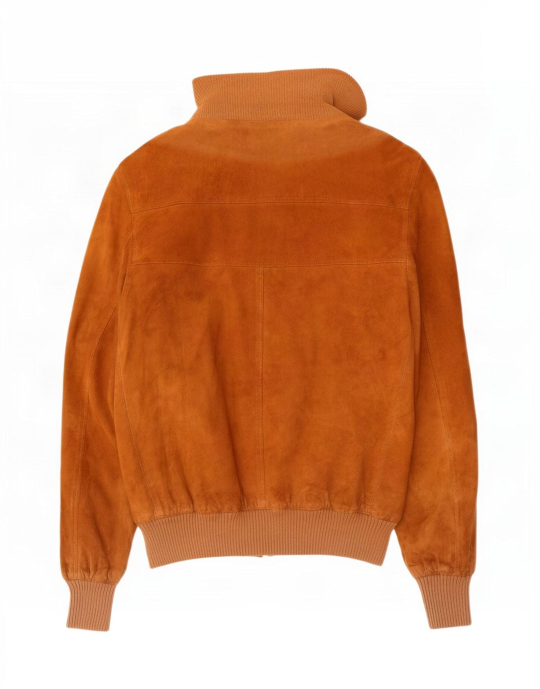 vintage Mens Suede Bomber Jacket UK 36 Petit Brun
