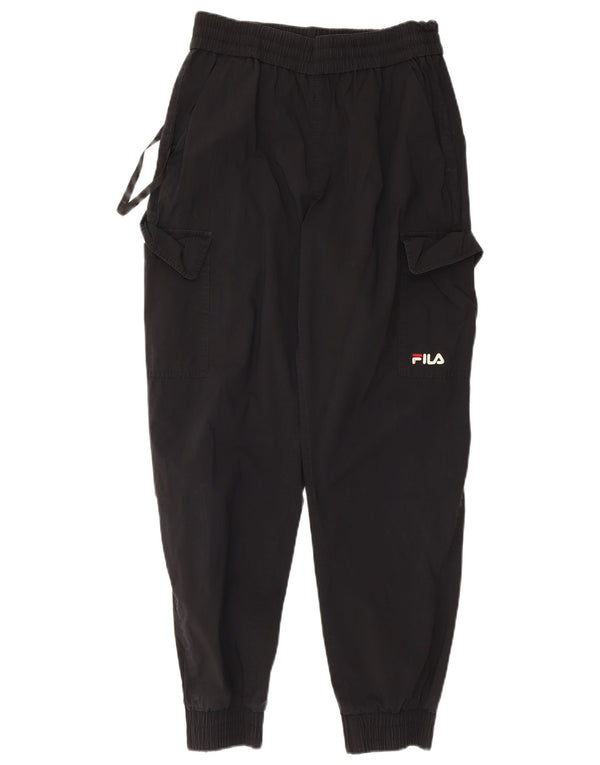 Fila Pantalon de Survêtement Cargo Joggers Homme Noir Moyen Coton